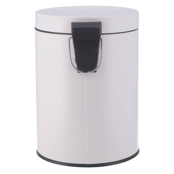 ゴミ箱 静かに閉まる 5L WH ホワイト 完成品 W205×D260×H280mm 0.8kg fj-37698の画像