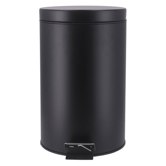 ゴミ箱 静かに閉まる 12L BK ブラック 完成品 W250×D314×H400mm 1.48kg fj-37699の画像