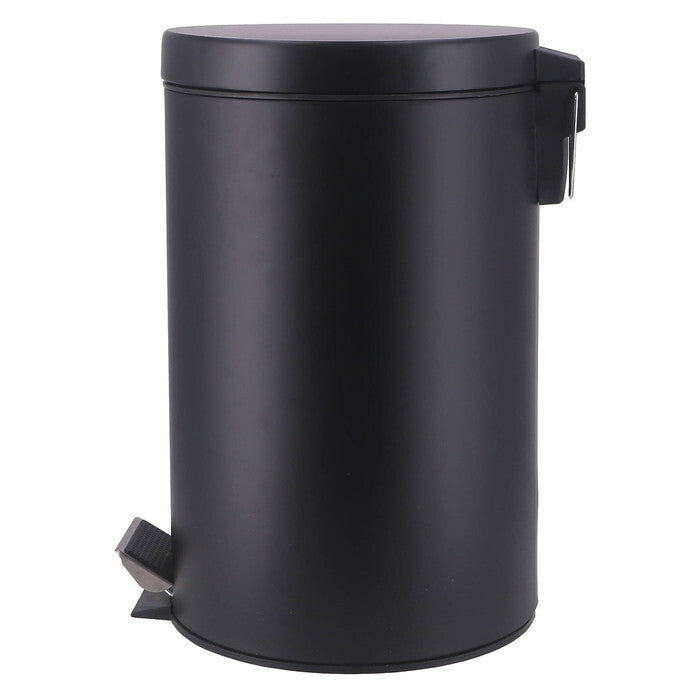 ゴミ箱 静かに閉まる 12L BK ブラック 完成品 W250×D314×H400mm 1.48kg fj-37699の画像