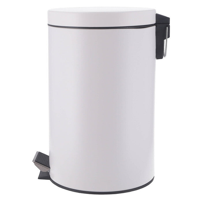 ゴミ箱 静かに閉まる 12L WH ホワイト 完成品 W250×D314×H400mm 1.48kg fj-37700の画像