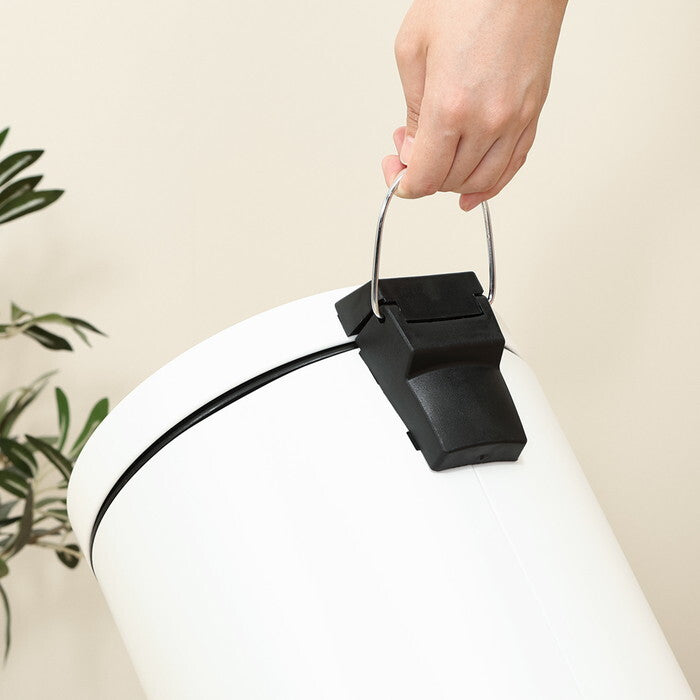 ゴミ箱 静かに閉まる 12L WH ホワイト 完成品 W250×D314×H400mm 1.48kg fj-37700の画像