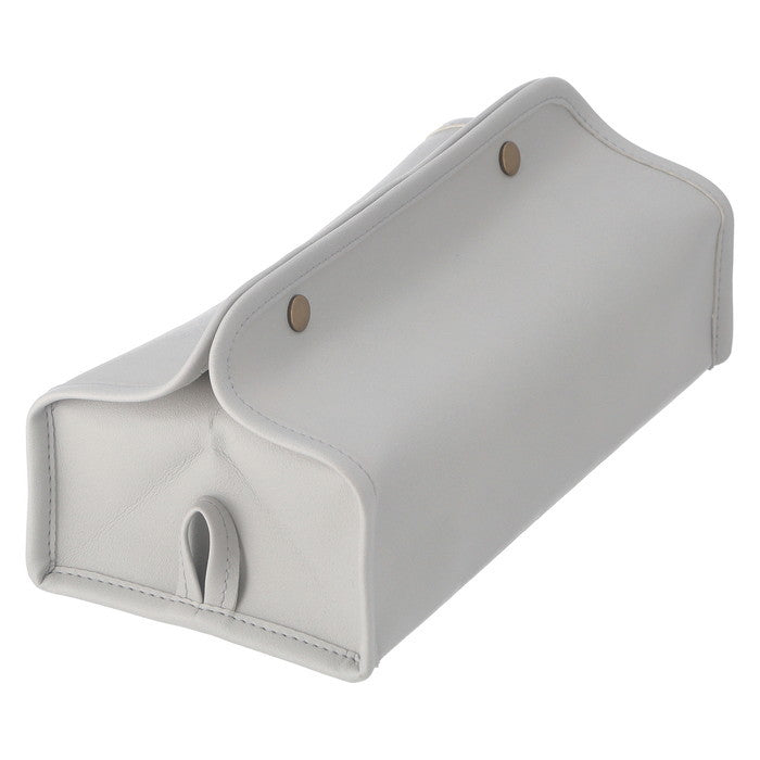 PUレザー調 ティッシュケース GY グレー 幅265×奥行125×高さ125 fj-37806の画像