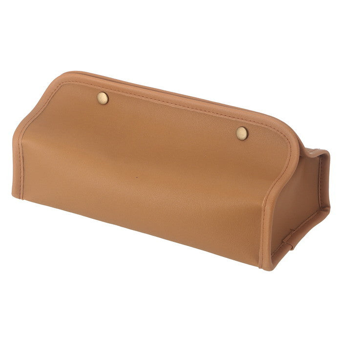 PUレザー調 ティッシュケース BE ベージュ 幅265×奥行125×高さ125 fj-37807の画像