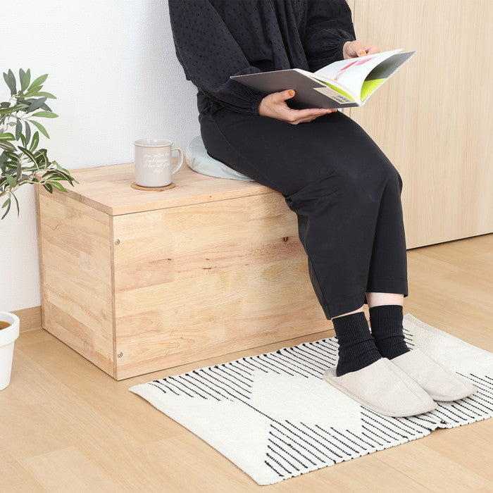 NS TATAMI 収納ベンチ ベースタイプ 5155-1 ナチュラル 幅800×奥行400×高さ390mm fj-37815の画像