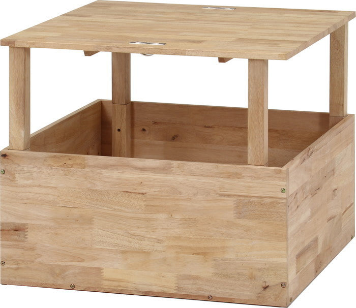 NS TATAMI センターテーブル 5154 ナチュラル 幅800×奥行800×高さ390?680mm fj-37820の画像