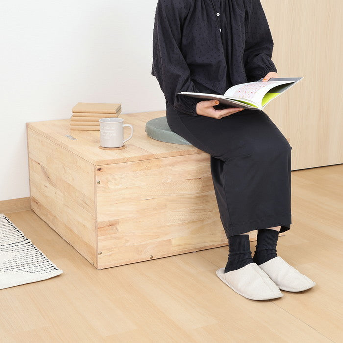 NS TATAMI センターテーブル 5154 ナチュラル 幅800×奥行800×高さ390?680mm fj-37820の画像