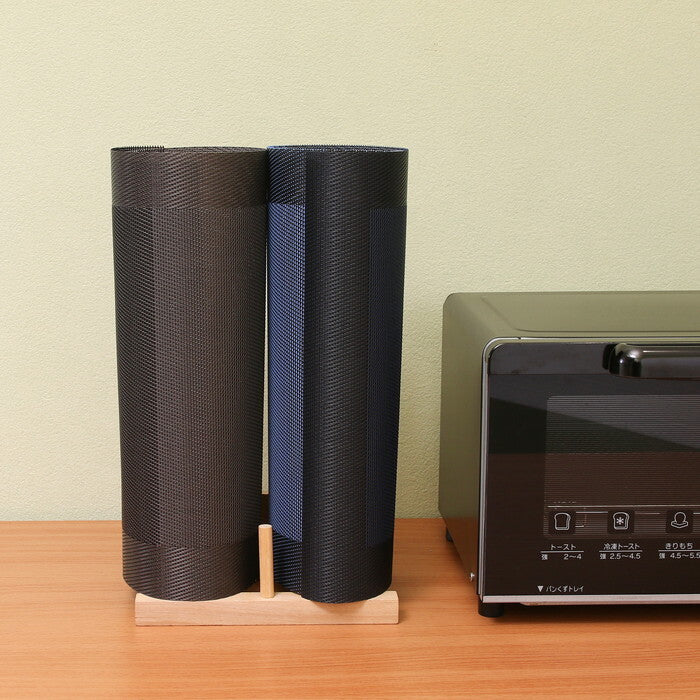 マット PVC Pasuto ストーンブラック ブラック 完成品 W450×D300×H0mm 0.1kg fj-37835の画像