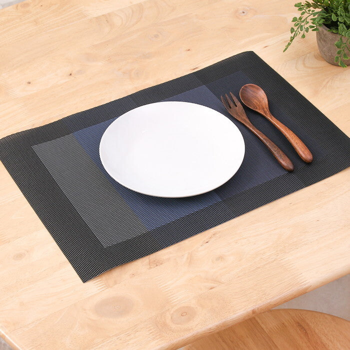 マット PVC Pasuto ストーンブルー ブルー 完成品 W450×D300×H0mm 0.1kg fj-37836の画像