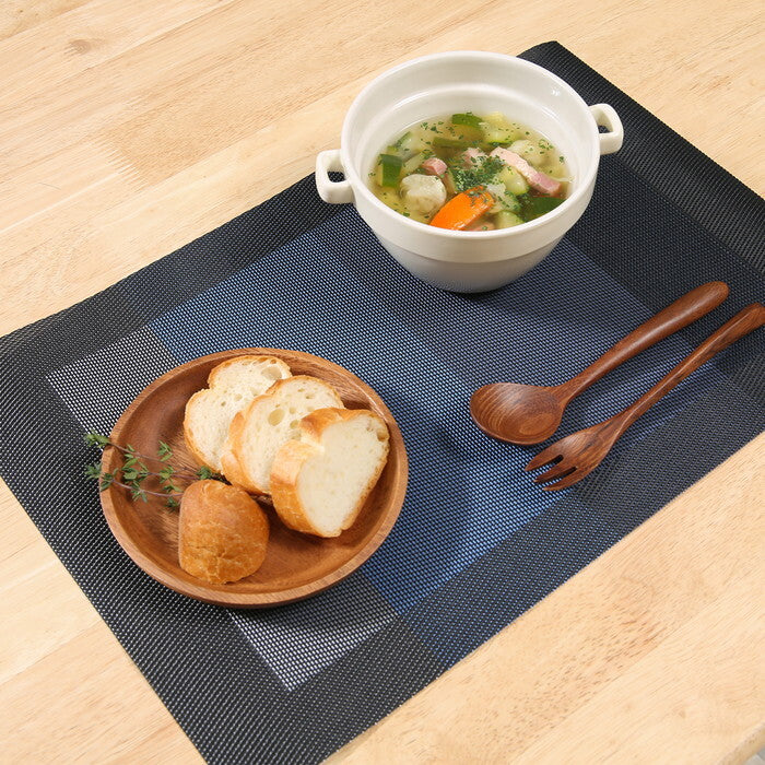 マット PVC Pasuto ストーンブルー ブルー 完成品 W450×D300×H0mm 0.1kg fj-37836の画像