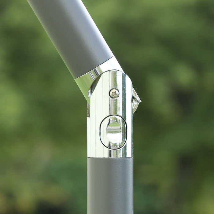 アルミパラソル 240cm アイボリー アイボリー 2020 ×2400 ×2200 ベース別売り fj-37851の画像