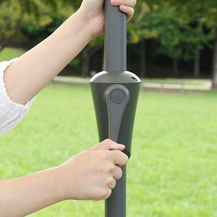 アルミパラソル 240cm アイボリー アイボリー 2020 ×2400 ×2200 ベース別売り fj-37851の画像