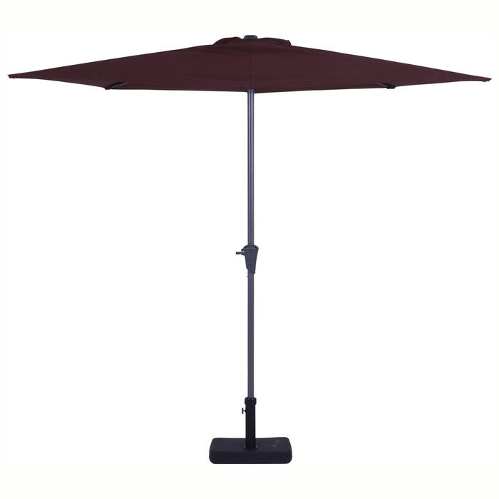 半円パラソル ブラウン ブラウン 2700 ×1390 ×2340 ベース別売り fj-37855の画像