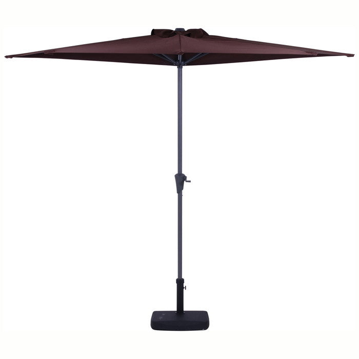 半円パラソル ブラウン ブラウン 2700 ×1390 ×2340 ベース別売り fj-37855の画像