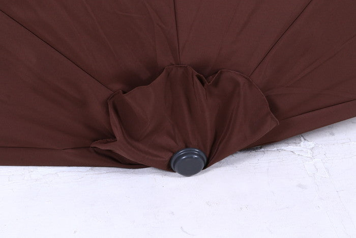 半円パラソル ブラウン ブラウン 2700 ×1390 ×2340 ベース別売り fj-37855の画像
