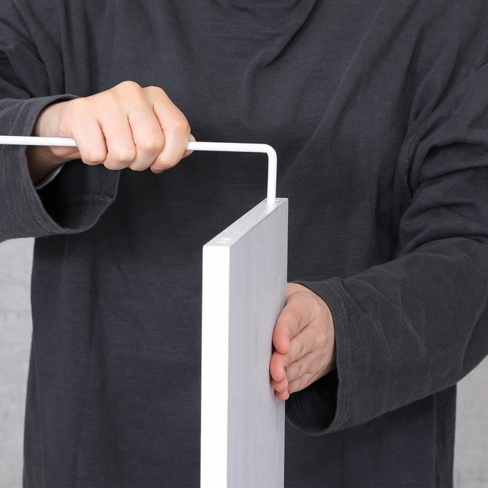 EZBO ワイヤーラック2段 40幅 WHW ホワイトウォッシュ 幅420×奥行310×高さ387 fj-37868の画像