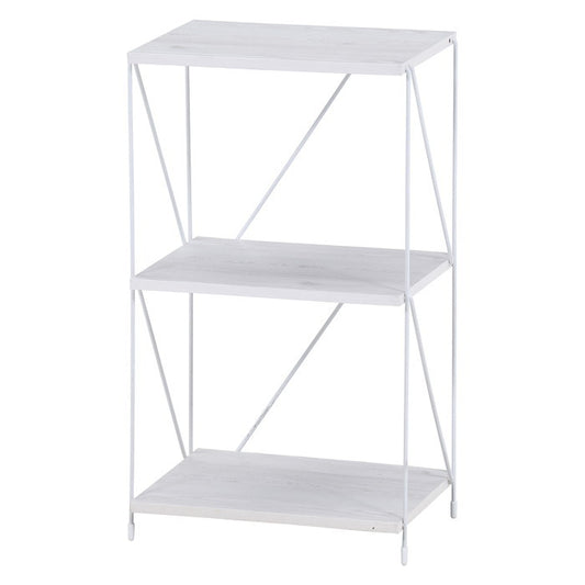 EZBO ワイヤーラック3段 40幅 WHW ホワイトウォッシュ 幅420×奥行310×高さ712 fj-37870の画像