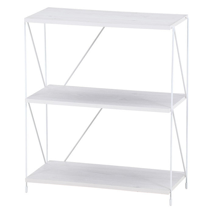 EZBO ワイヤーラック3段 60幅 WHW ホワイトウォッシュ 幅620×奥行310×高さ712 fj-37871の画像