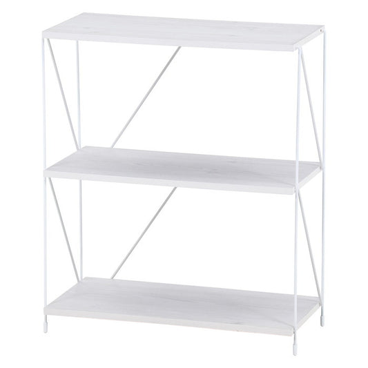 EZBO ワイヤーラック3段 60幅 WHW ホワイトウォッシュ 幅620×奥行310×高さ712 fj-37871の画像