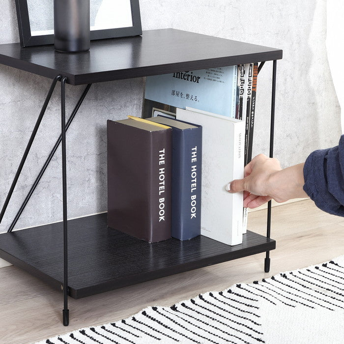 EZBO ワイヤーラック2段 40幅 BK ブラック 幅420×奥行310×高さ387 fj-37874の画像