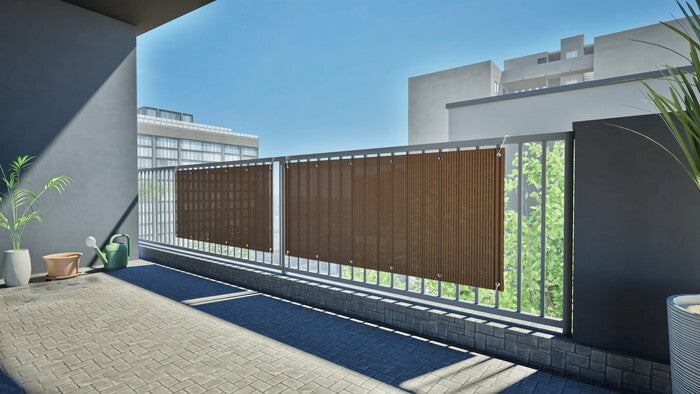 サンシェード バルコニー 180×80cm 完成品 W1800×D0×H800mm fj-37889の画像