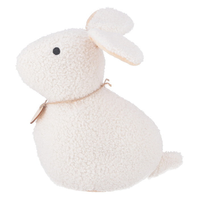 ドアストッパー アニマル ウサギ WH 完成品 W150×D280×H200mm 1kg fj-37893の画像