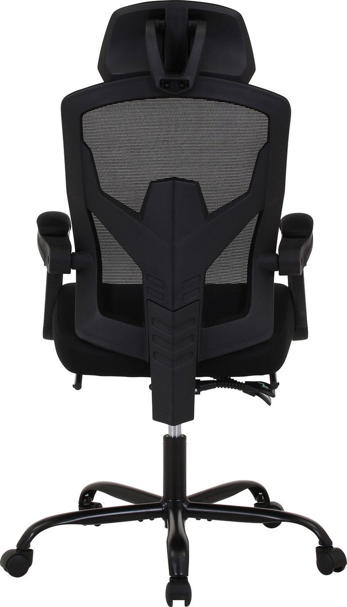 メッシュリクライニングチェア スリープ2 BK 3509F-1W ブラック 幅660×奥行665?1245×高さ1125?1220mm fj-37911の画像