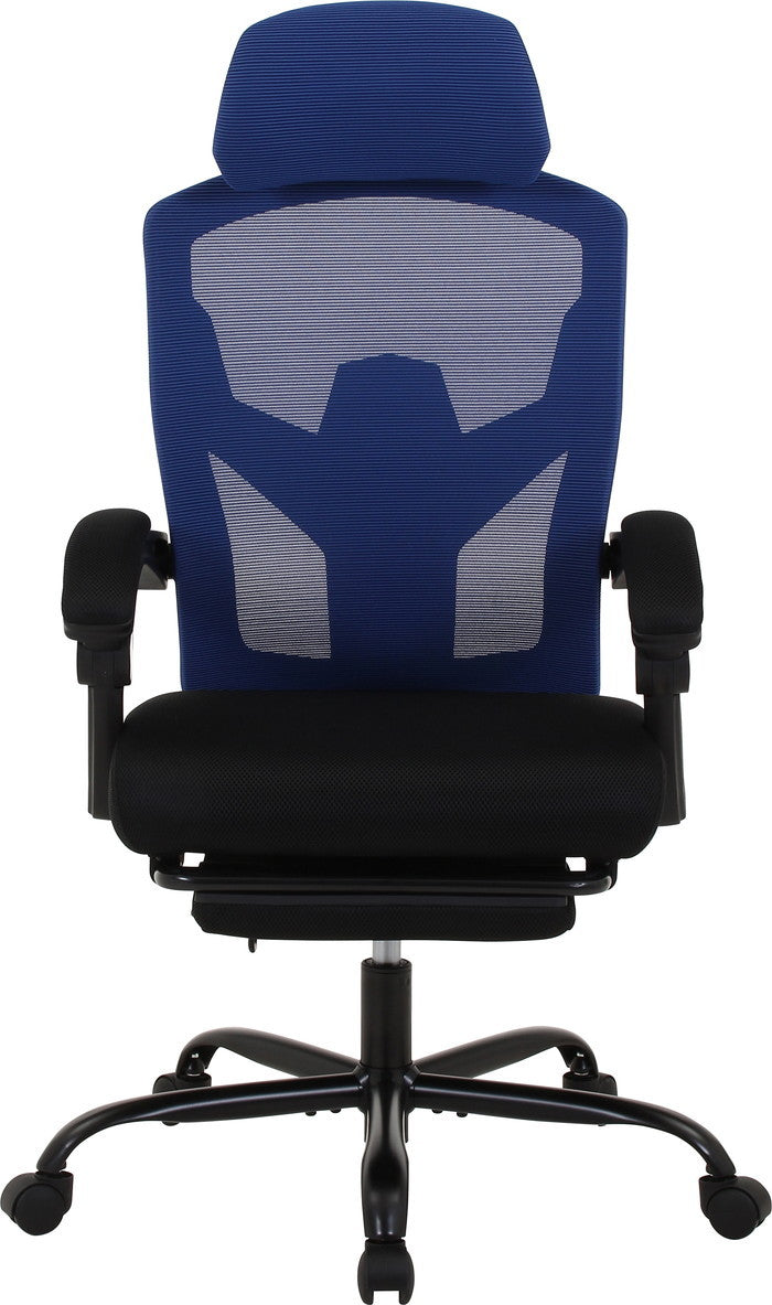 メッシュリクライニングチェア スリープ2 NV 3509F-1W ネイビｰ 幅660×奥行665?1245×高さ1125?1220mm fj-37913の画像