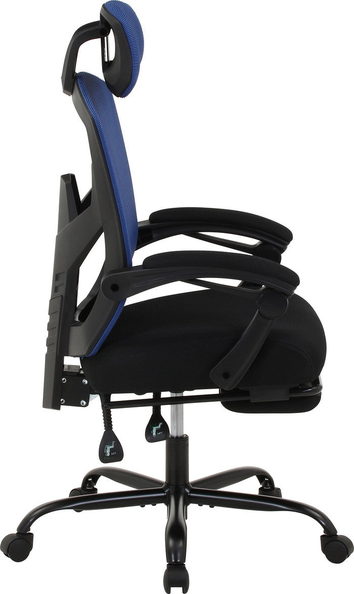 メッシュリクライニングチェア スリープ2 NV 3509F-1W ネイビｰ 幅660×奥行665?1245×高さ1125?1220mm fj-37913の画像