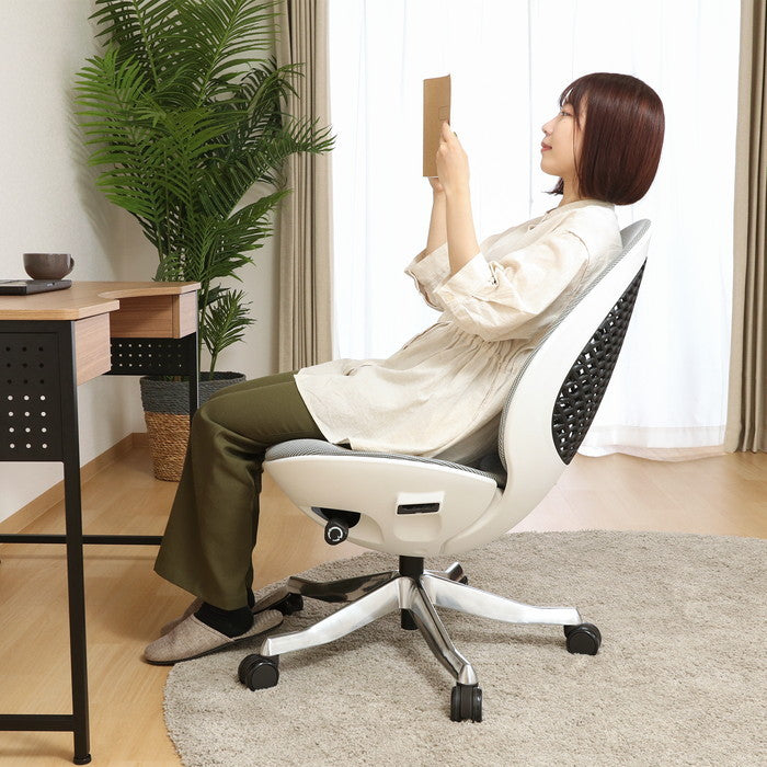 OVOチェア WH PYJAVP ホワイト 幅660×奥行655×高さ980?1075mm fj-37921の画像