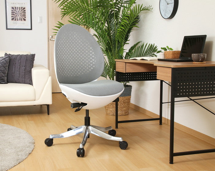 OVOチェア WH PYJAVP ホワイト 幅660×奥行655×高さ980?1075mm fj-37921の画像