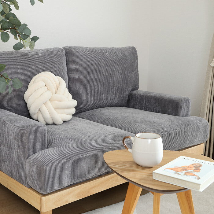 ラウンドクッション チャンキー 34×34cm IV 完成品 W340×D340×H100mm 0.65kg fj-37933の画像