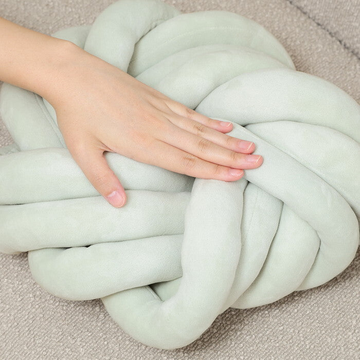 ラウンドクッション チャンキー 34×34cm GR 完成品 W340×D340×H100mm 0.65kg fj-37934の画像