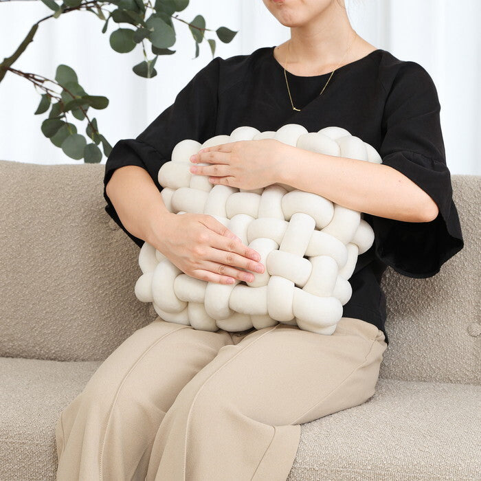 スクエアクッション チャンキー 34×34cm IV 完成品 W340×D340×H120mm 1kg fj-37936の画像