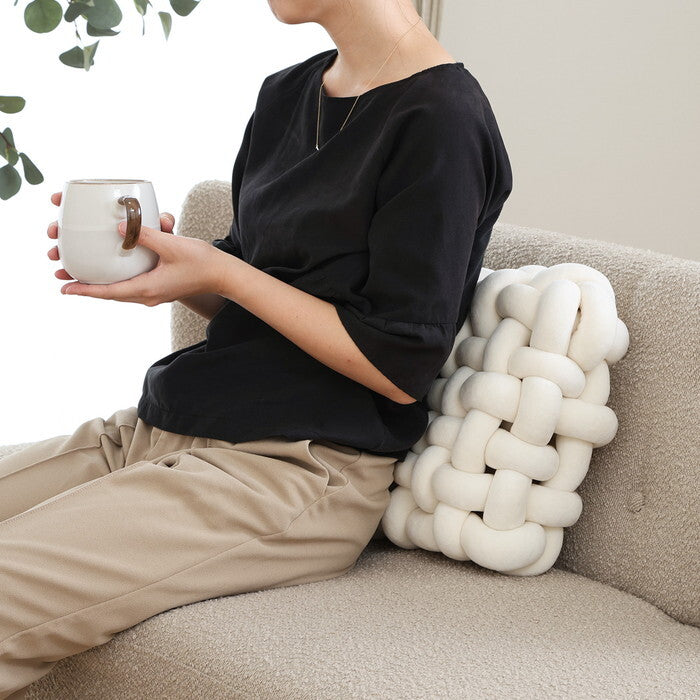 スクエアクッション チャンキー 34×34cm IV 完成品 W340×D340×H120mm 1kg fj-37936の画像