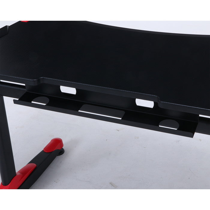 ゲーミングデスク ゼノ イージー01 レッド AA-1802 fj-38132の画像