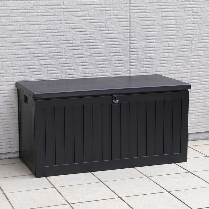 収納BOXベンチ BK 270L (38286) ブラック 1090 ×515 ×550 fj-38357