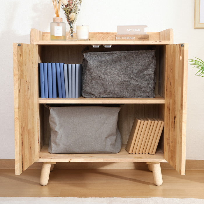 NS 壁面収納ユニット ボトムキャビネット 4860-2 ナチュラル 幅700×奥行400×高さ800mm fj-38392の画像