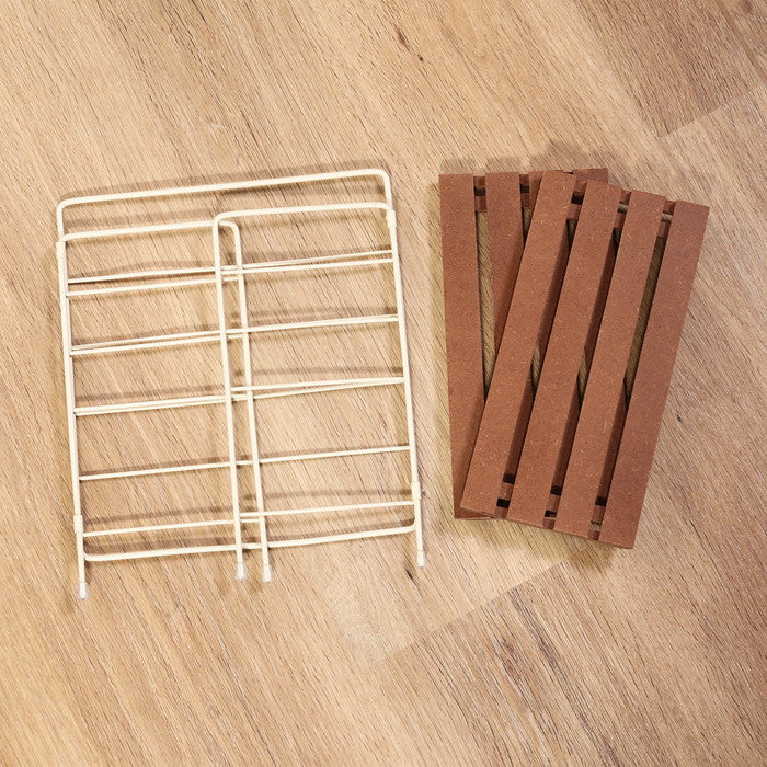 折りたたみ ラック フォールディング ラック リーブル IV 15400 アイボリー 幅250×奥行140×高さ290 fj-38496の画像