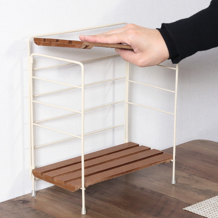 折りたたみ ラック フォールディング ラック リーブル IV 15400 アイボリー 幅250×奥行140×高さ290 fj-38496の画像