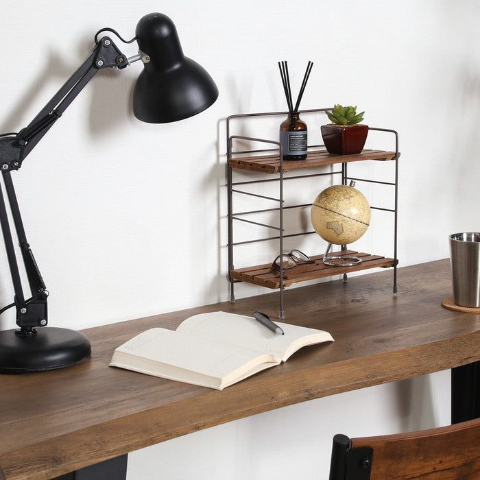 折りたたみ ラック フォールディング ラック リーブル BR 15401 ブラウン 幅250×奥行140×高さ290 fj-38497の画像