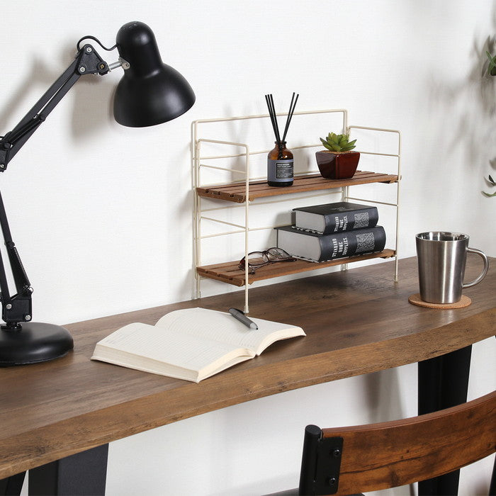 折りたたみ ラック フォールディング ラック リーブル ワイド IV 15402 アイボリー 幅350×奥行140×高さ290 fj-38498の画像