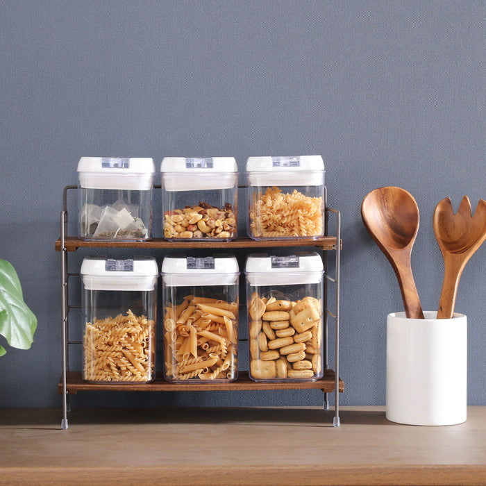 折りたたみ ラック フォールディング ラック リーブル ワイド BR 15403 ブラウン 幅350×奥行140×高さ290 fj-38499の画像