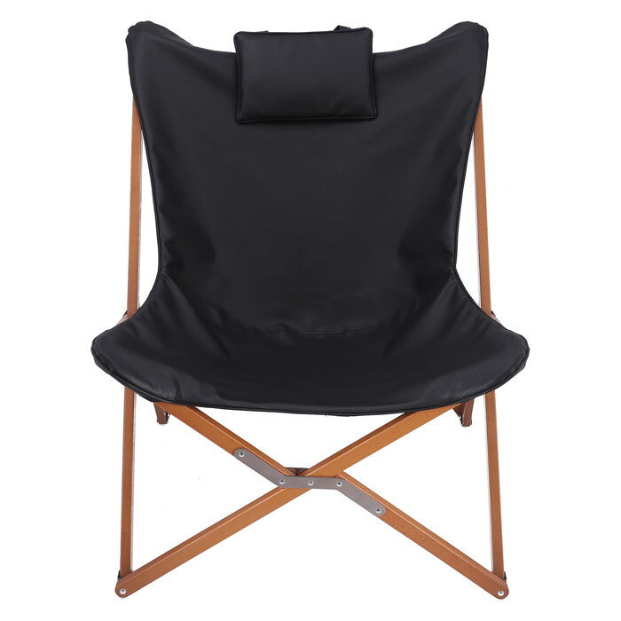 ラウンジチェア フロート BK ブラック 組立品 W780×D860×H920mm 5.8kg fj-38532の画像