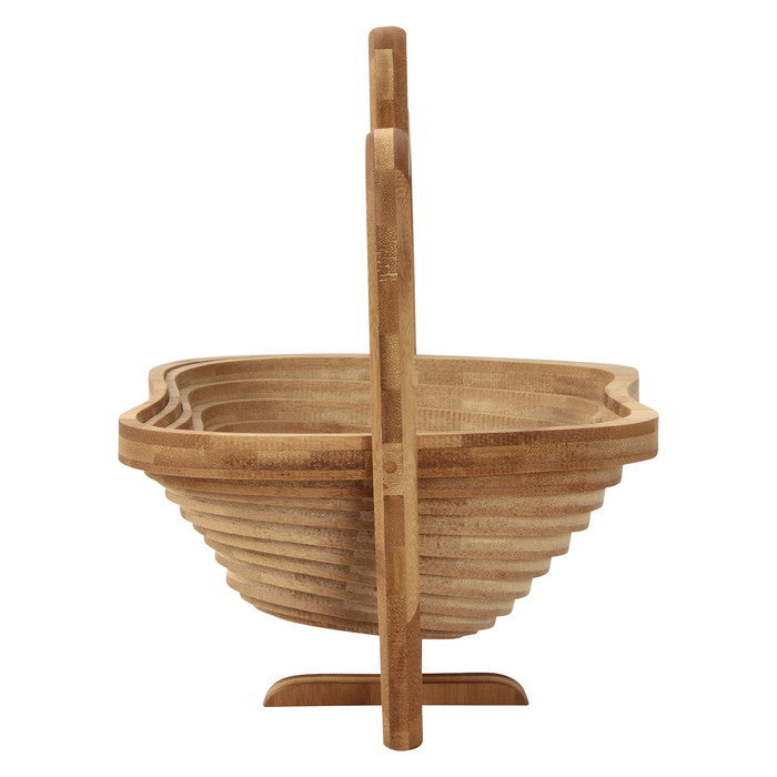 りんごバスケットM 28681 ナチュラル 幅270×奥行230×高さ300 fj-38534の画像