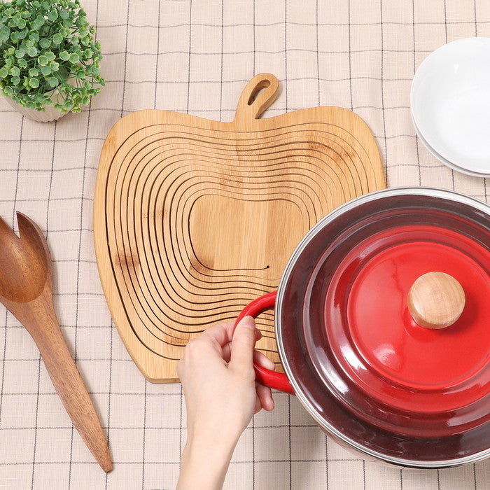 りんごバスケットM 28681 ナチュラル 幅270×奥行230×高さ300 fj-38534の画像