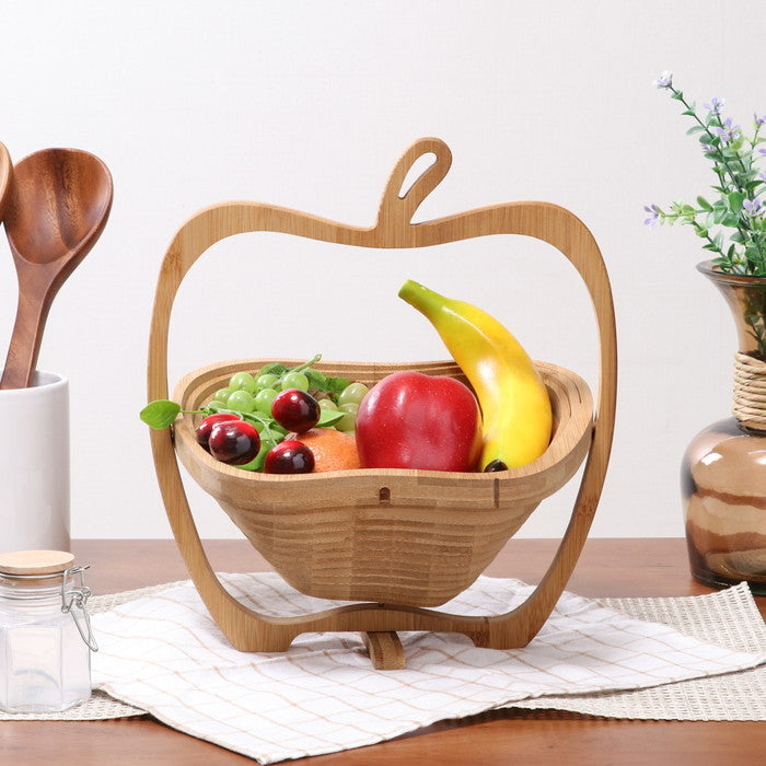 りんごバスケットM 28681 ナチュラル 幅270×奥行230×高さ300 fj-38534の画像