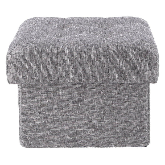 スツール 正座椅子 にもなる 収納 グレー 組立品 W200×D170×H150mm 0.47kg fj-38616の画像