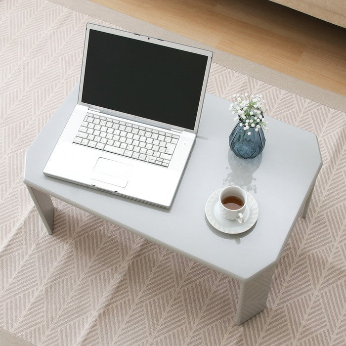 UVローテーブル ルーチェ 75ライトグレー 428C 6310MDF-LUCE75 ライトグレｰ 幅750×奥行500×高さ320mm fj-38706の画像