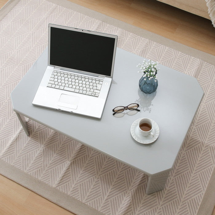 UVローテーブル ルーチェ 90ライトグレー 428C 6310MDF-LUCE90 ライトグレｰ 幅900×奥行600×高さ320mm fj-38707の画像