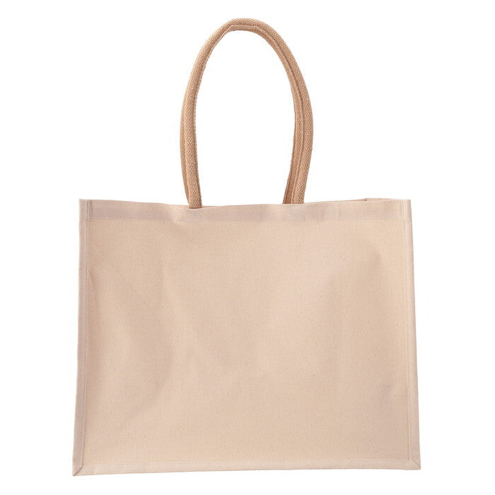 コットンバッグ L NA 完成品 W460×D220×H365mm 0.26kg fj-38721の画像